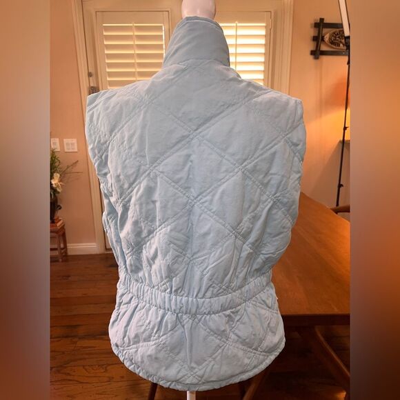 Vintage Y2K Nike Reversible Quilted Vest Light Blue Brown Black Medium Rare - Picture 10 of 15